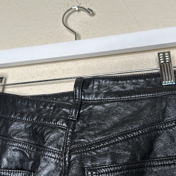 NWOT Revolve AGOLDE Recycled Leather Criss Cross Straight Pants in Detox Sz 30 - Picture 12 of 16